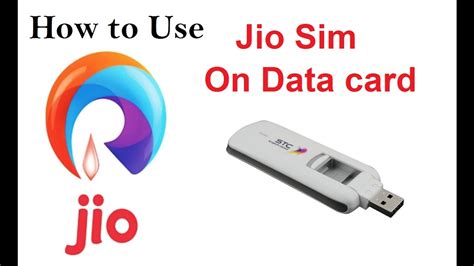 Maybe you would like to learn more about one of these? How to use jio sim in USB data card - YouTube
