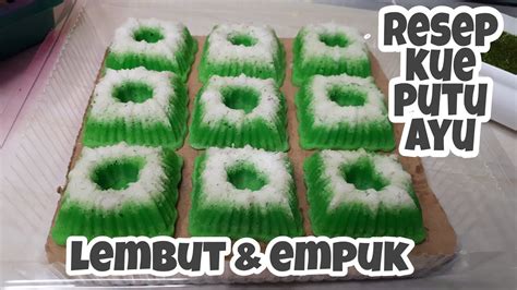 Resep Kue Putu Ayu Lembut And Empuk Youtube