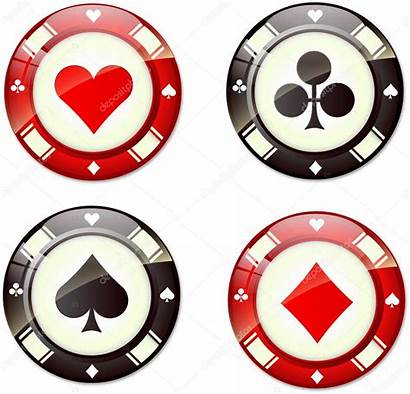 Poker Chips Fichas Illustration Casino Del Vector