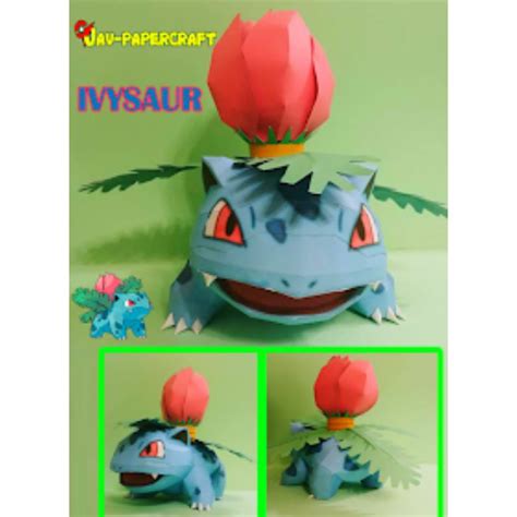 Jual Pokemon Ivysaur V2 Papercraft Shopee Indonesia