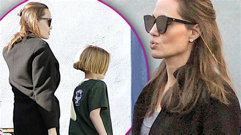 Odstawiona Angelina Jolie Z Córką Vivienne W Nowej Fryzurze Foto