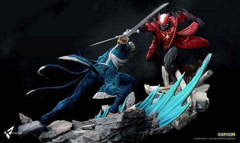 Devil May Cry Sons Of Sparda Diorama Statues By Kinetiquettes The