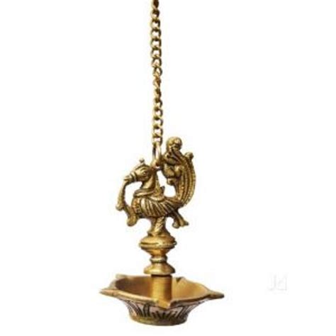 Golden Decorative Brass Hanging Diya Rs 950 Piece V5 Exim Id