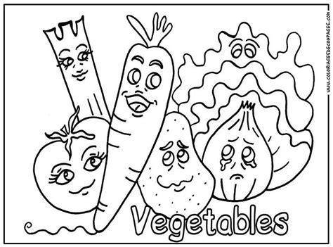Las adivinanzas de verduras con dibujos hacen trabajar inconscientemente el celebro a los niños y niñas. 57 dibujos de Verduras para colorear | Oh Kids | Page 4