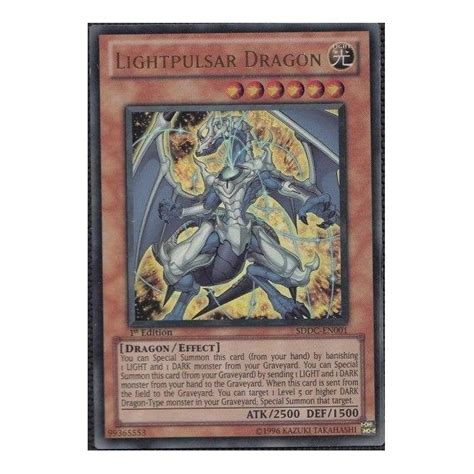 Yu Gi Oh Card Sddc En001 Lightpulsar Dragon Ultra Rare Chaos Cards