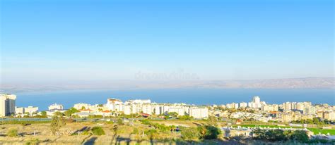 Panoramic View Of Tiberias And The Sea Of Galilee Editorial Photo