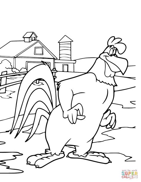 Foghorn leghorn is an anthropomorphic rooster appearing in 29 warner bros. Foghorn Leghorn coloring page | Free Printable Coloring Pages