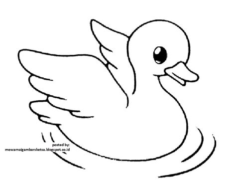 Download mewarnai gambar burung indonesia alamendahs blog. Mewarnai Gambar: Mewarnai Gambar Sketsa Hewan Bebek 1