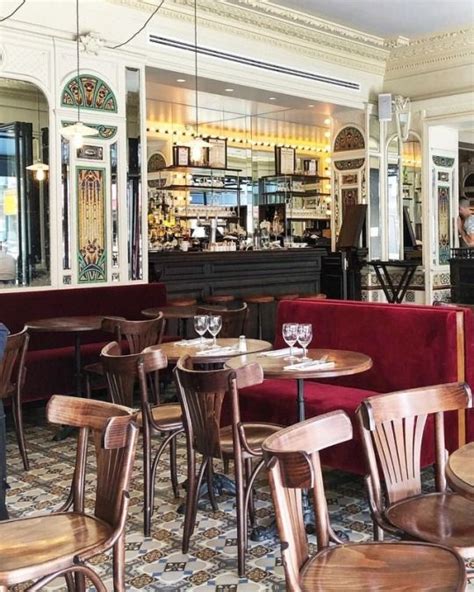 Pretty Parisian Cafe Interiors 💕☕️ Cafe Restaurant Interior Pretty