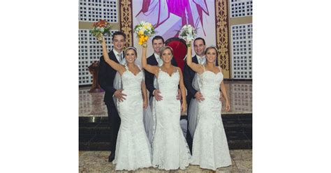 Identical Triplets Get Married At The Same Time Popsugar Love And Sex Photo 3