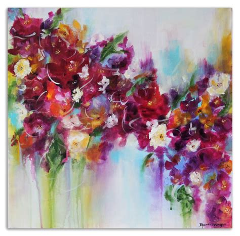 How To Paint Abstract Flowers In Acrylic