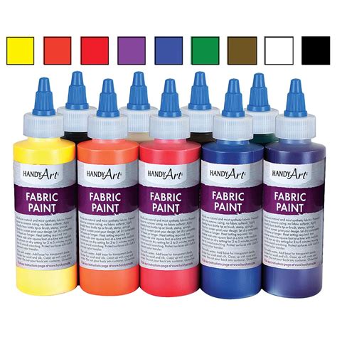 Handy Art Fabric Paint 9 Color Set