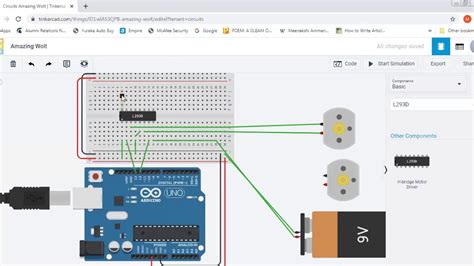 Interfacing Dc Motor To Arduino Using L293d Driver Youtube