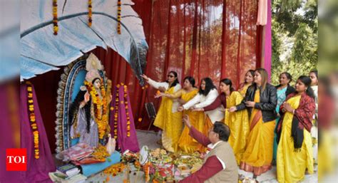 saraswati puja mantra know all about basant panchami significance mantra and vidhi times