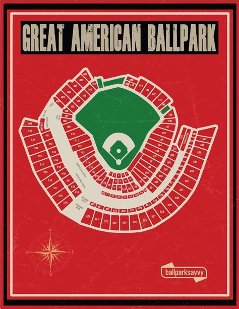 Great American Ballpark Seating Chart With Rows And Seat Numbers