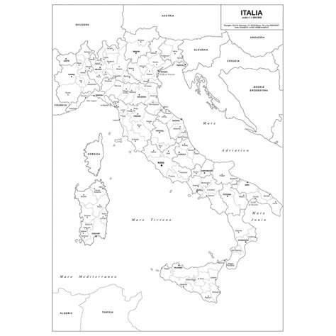 Cartina Italia Bianco E Nero Cartina