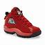 Fila Mens 96 Basketball Shoe  Red/Black Shop Your Way Online