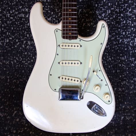 Fender Stratocaster 1962 Olympic White Guitar For Sale Guncotton Guitars