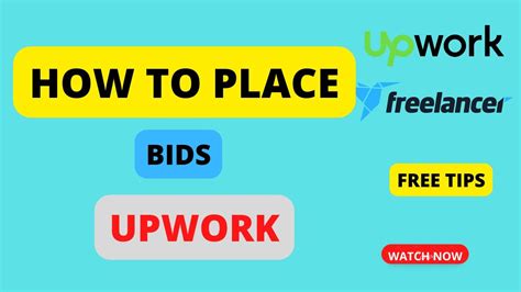 How To Place Bid On Upwork Youtube