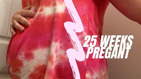 25 Weeks Pregnant Bumpdate Youtube