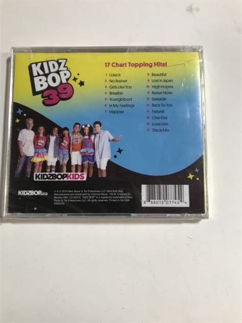 Kidz Bop Vol 39 By Kidz Bop Kids Cd 2019 For Sale Online Ebay