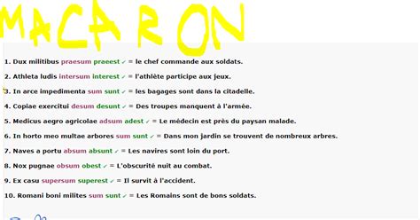 Conjugaison en latin du verbe Etre (et de ses composés)  Page 8