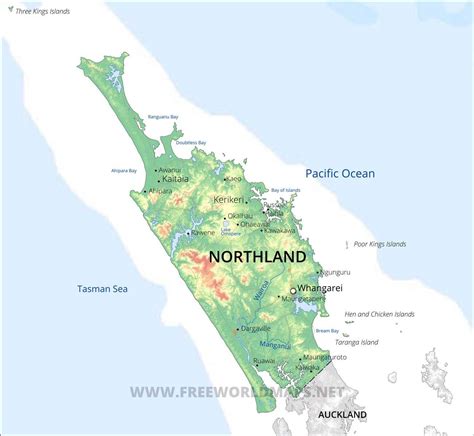 Northland Region Maps Nz