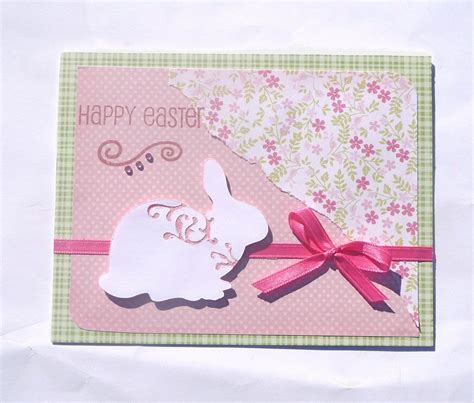 Shabby Chic Easter Greeting Card Handmade Paper Card 350 Via Etsy