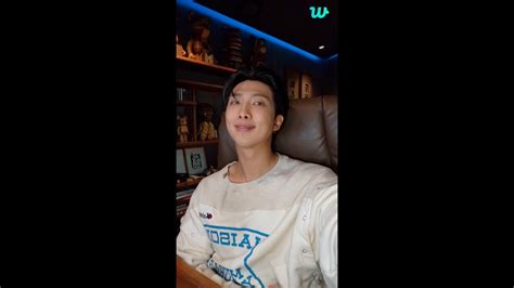 Bts Weverse Live Bts Kim Namjoon With Armys Indigo Short Behind