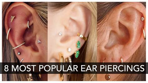 Top 8 Most Popular Ear Piercing To Get Right Now Youtube