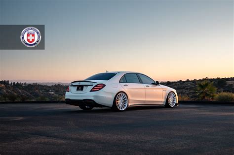 White Mercedes Benz S63 Amg With Hre P103sc Wheels In Brushed Clear