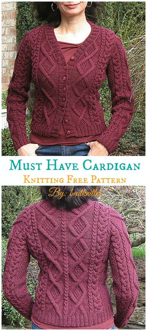 Long Cardigan Knitting Pattern Free Mikes Natura