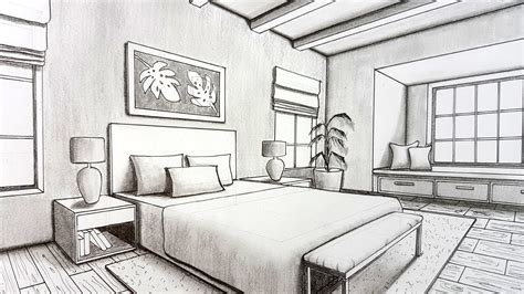 How To Draw A Bedroom Nadine2710