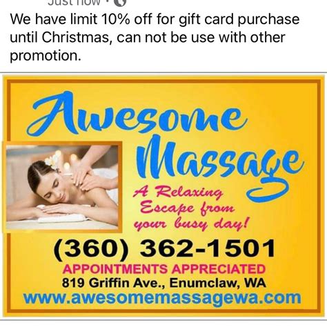 Awesome Massage Spa In Enumclaw