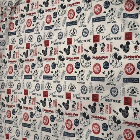 tissu coton mickey mouse walt disney vente de tissus au mètre tissus lionel