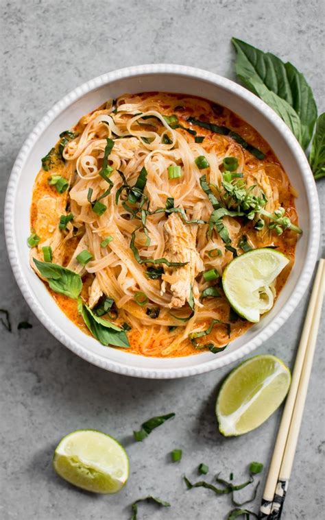 20 Minute Thai Chicken Curry Soup Salt And Lavender