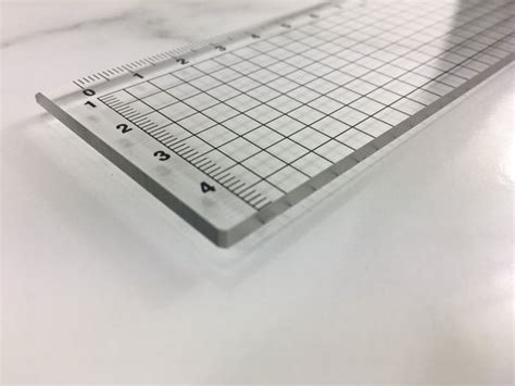 Thick 3mm Premium Acrylic Ruler With Quality Uv Printing 4 Options L