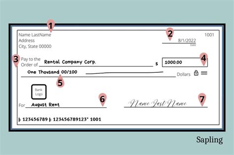 How To Write A Check For 1000 Sapling