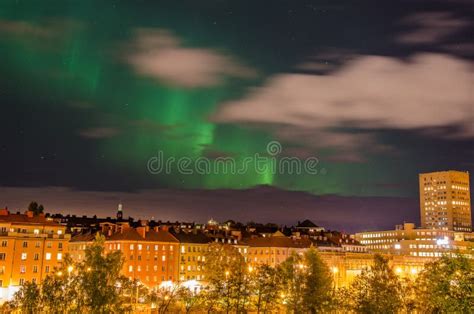 Northern Lights In City Stock Image Image Of Color Magnetic 71414871