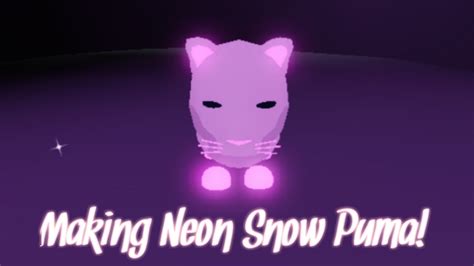 Making A Neon Snow Puma Roblox Youtube