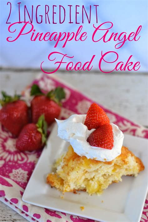 Angel food cake is light, fluffy, perfectly sweet, and easy to make from scratch. 2 Ingredient Pineapple Angel Food Cake #Recipe | Building ...