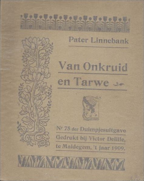 Van Onkruid En Tarwe Von Linnebank Pater Bookseller Erik