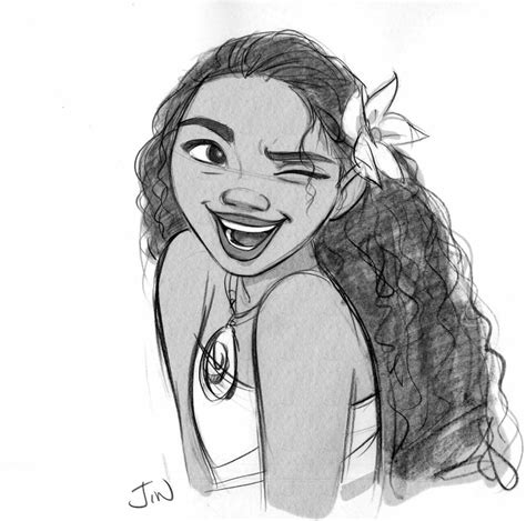 A sketch inspired by moana, from the next disney movie. Moana. Sketch by Jin | Moana concept art, Disney drawings ...