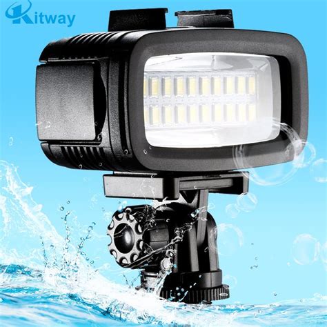 high quality underwater 40m waterproof mini diving video led fill lights lamp photographic
