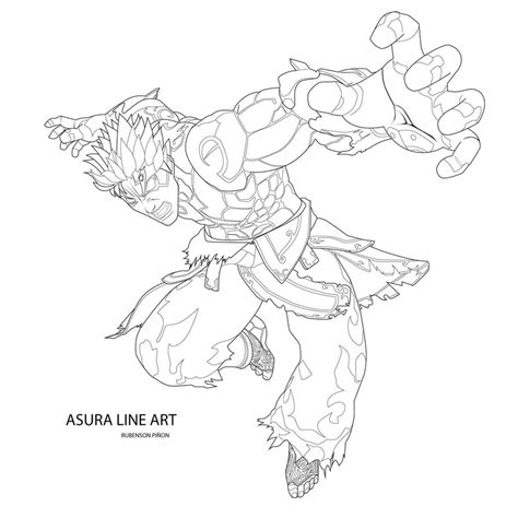 Asura Wrath Color Me By Rubensonps3 On Deviantart