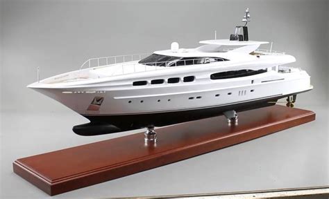 A Miniature Of Mega Yacht Model Of A Mondo Marine Streamline 130