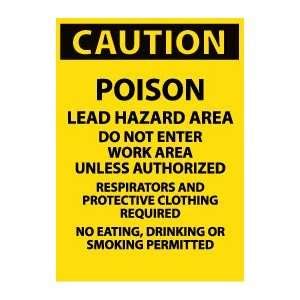 Caution Sign Designated Work Area Select Carcinogens Reproductive