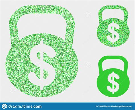 Pixel Vector Dollar Weight Icons Stock Vector Illustration Of