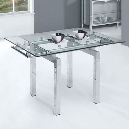 Furnish your dining room with our dining tables. Glass extending dining table Mini Clear
