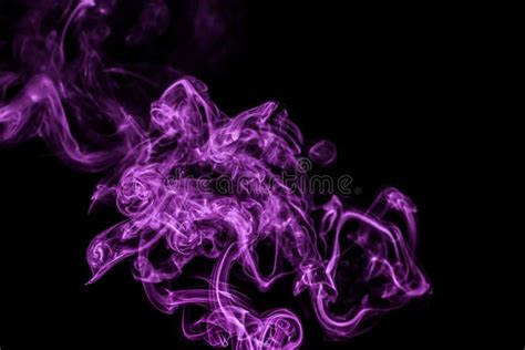 Abstract Purple Smoke On Black Background Stock Image Image Of